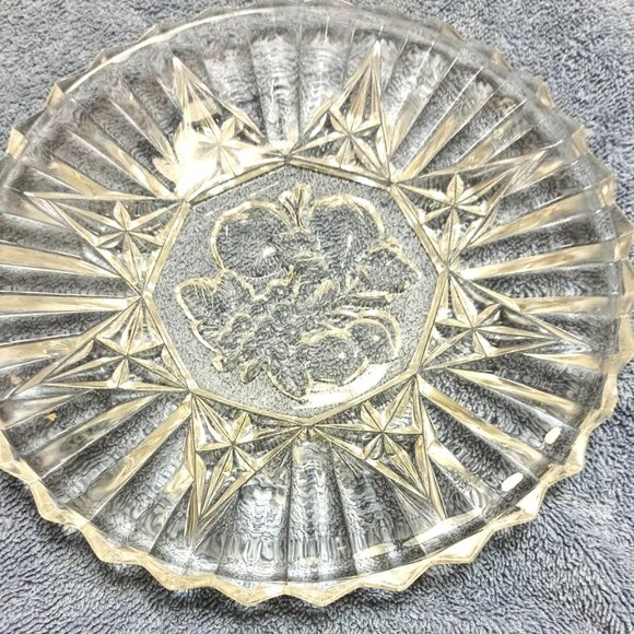 Federal Glass Other - Vintage Federal Glass Pioneer. Pressed Glass Saw tooth 8" Luncheon Plate
